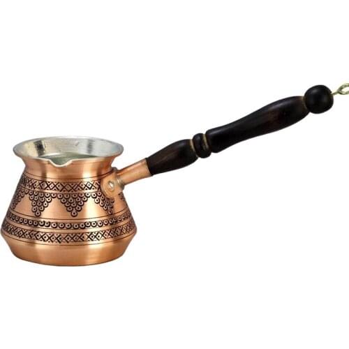 Morya Copper Turkish Coffee Pot Kettle Stove Top Coffee Maker Espresso Pour Over Coffee Pots Moka Pot Pitcher Barista Cafetera