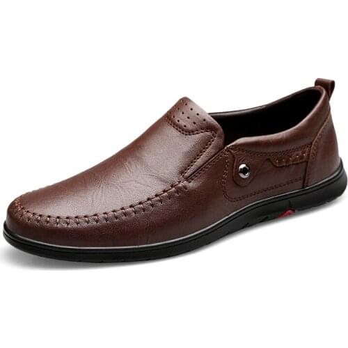 Shoes Man Genuine Leather Man Flats Casual Loafers Slip on Moccasins Man Driving Shoes Elegantes Casual Loafers Italian Shoes