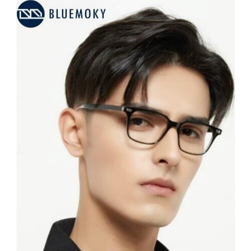 BLUEMOKY Anti Blue Light Blocking Glasses Frame Men Computer Gaming Eyeglasses Spectacles Optical Myopia Clear Korea Eyewear