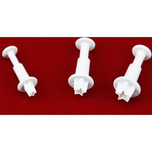 Set of 3pcs Small Star plunger Cutter cake decorating fondant embossing tool