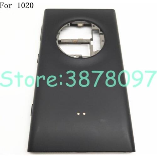 Original For Nokia Lumia 1020 Back Battery Cover Rear Door Housing with Power Volume Button+Charging Port Flex Cable