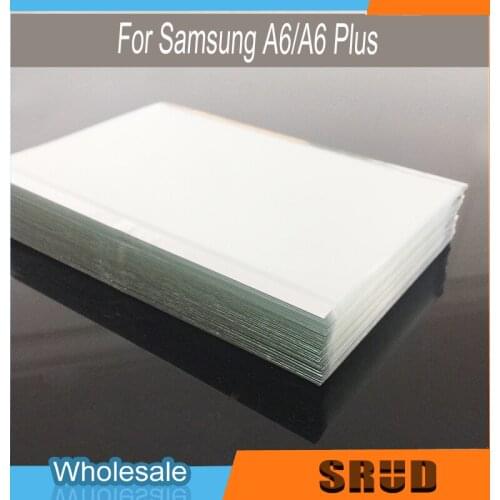 50pcs OCA Glue Film Optical Clear Adhesive for Samsung Galaxy A6 A6 plus 2018 A600 A605 LCD Touch Glass Laminating Glue Tape