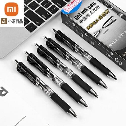 Xiaomi youpin black gel pen water pen signature pen 0.5mm office students use stationery water-based pen to press the gel pen
