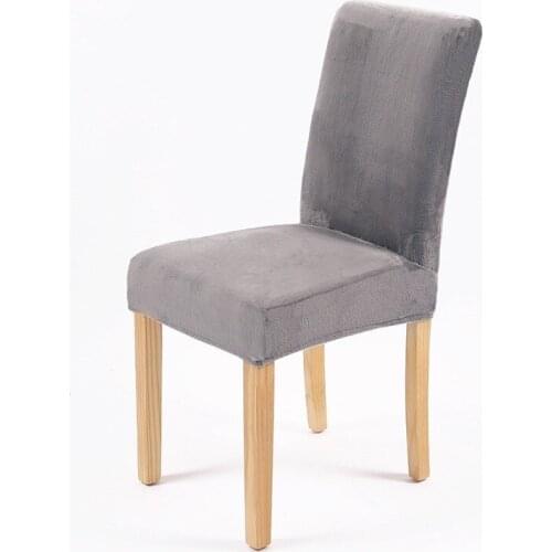 Stretch Spandex Removable Dining Room Chair Covers Slipcover Living Room Home Party Wedding Decoration Chair Cover Solid Color