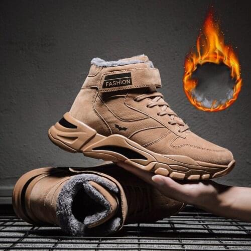 STRONGSHEN Men's Winter Sneakers