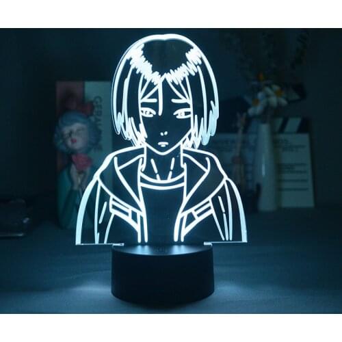 USB Night Light LED 3D Lamp Smart Phone Control Haikyuu Nightlight Atmosphere Home Hotel Club Party Decor Kids Gift Dropshipping