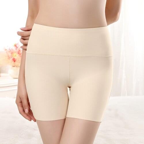 Women Safety Shorts Pants Seamless Nylon High Waist Panties Seamless Comfortable Boyshorts Pants Girls Slimming Underwear