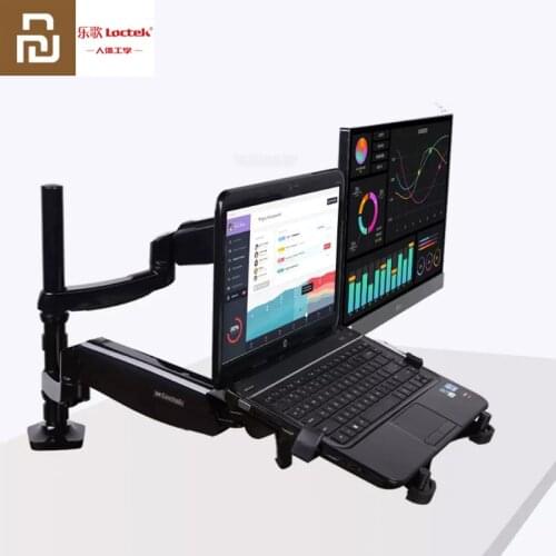 Youpin Loctek Multi-function Dual Screen Dual Use Notebook/Monitor Stand Holder Flexible Adjustment Suit for Office Workers