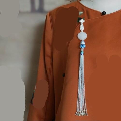 1pcs Ancient Hanfu Cheongsam Accessories Tassel Pendant Chinese Style Decor Prop Collection Women Girl Christmas Gift