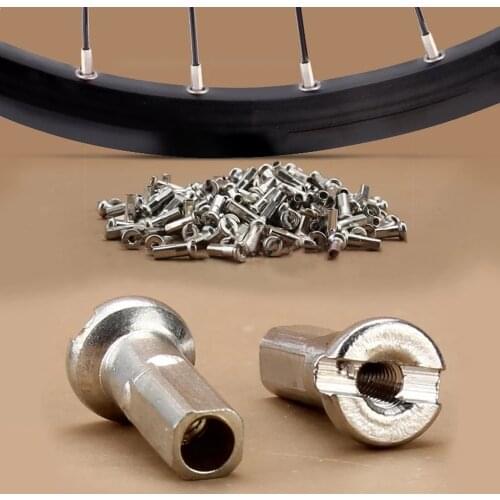 14G / 2 mm Bicycle Bike Spoke Nipples MTB Mountain Cycling Bicycle Bike Spoke Screw Bolt Nuts Nipples Bike Part Accessories