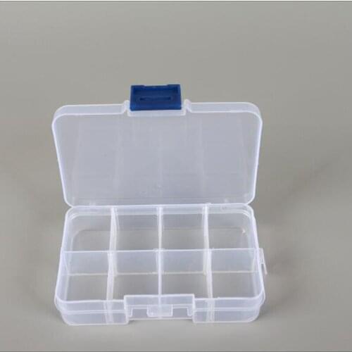 2PCS Diamond Embroidery 8 Slots Box Diamond Painting Accessory Multifunction Transparent Storage Boxes Cross Stitch Tools PP02