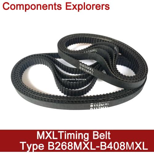 MXL Timing Belt, 280 285 290 295 300 305 312 318 320 328 332 Teeth,6mm width,Closed-loop Synchronous Rubber Blet