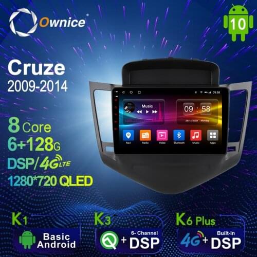 6G+128G Ownice Android 10.0 Car Radio GPS for Chevrolet Cruze 2009 - 2014 Navi Setreo System 4G LTE DSP SPDIF BT 5.0 1280*720