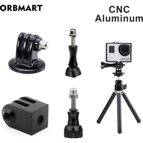 Aluminum Tripod Mount Adapter Monopod Adaptor for GoPro Hero 8 Black 7 6 5 Xiaomi Yi 4K SJCAM Action Camera Go Pro Accessories