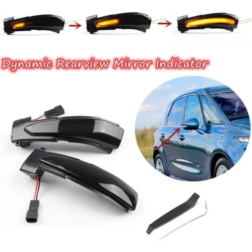 Car Dynamic LED Turn Signal Light Rearview Mirror Light Indicator for Peugeot 508 Citroen C4 Picasso DS5 2011-2018