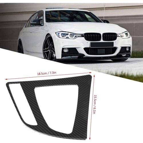 Carbon Fiber Center Console Gear Trim Gear Panel Interior Accessories for BMW 3 4 Series GT F30 2013 2014 2015 2016 2017 2018 19