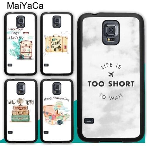 World Travel Just Go Inspiring Quotes Case For Samsung A21S A20e A71 A51 A10 A40 A50 A70 Galaxy S20 Plus S10 S9 Note 20 Ultra