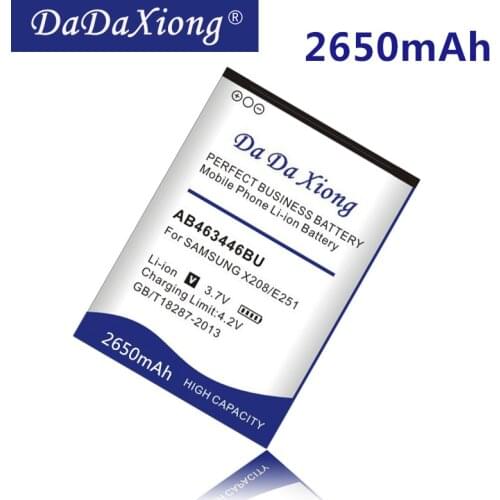 Da Da Xiong 2650mAh AB463446BU Battery for Samsung SGH SGH-E251,SGH-E258,SGH-E350,SGH-E428,SGH-E500,SGH-E900,SGH-E908,SGH-M620