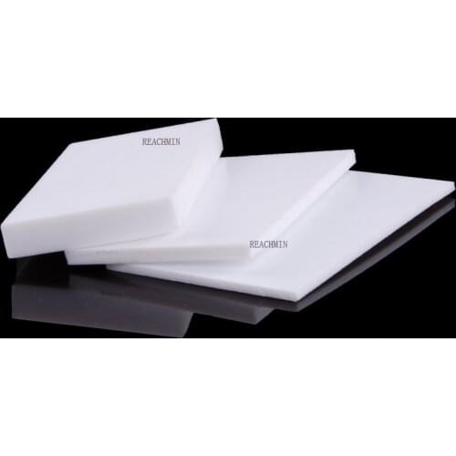 100% pure Thickness 1/3/5/6/8/10*200*200MM PTFE Sheet PTFE Plate PTFE Board Block Polytef Plate Anti-Corrosion