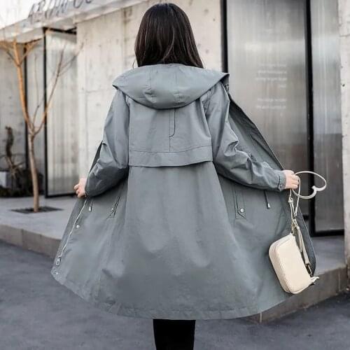 Huapang-Lsl Women's Hooded Trench Coats