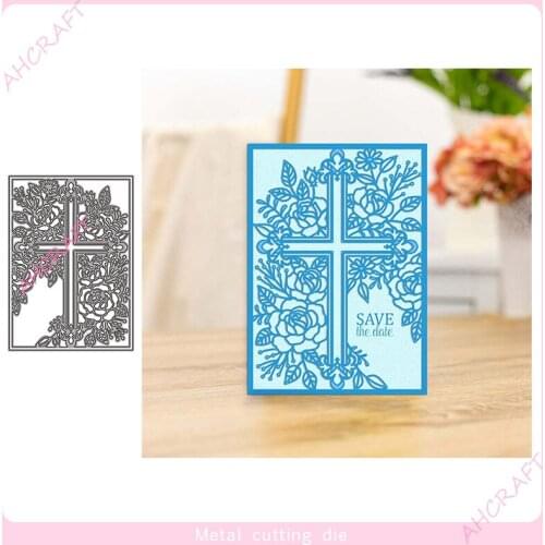 Cross Frame Metal Cutting Dies for DIY Scrapbooking Photo Album Decorative Embossing PaperCard Crafts Die2021