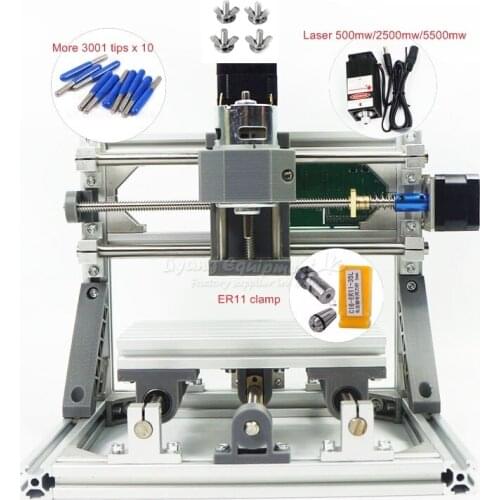 Mini CNC 1610 500mw laser CNC engraving machine Wood Carving machine diy mini cnc router with GRBL control