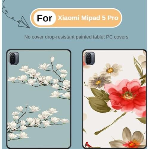 Flowers Painted TPU Case For Xiaomi Mi Pad 5 MiPad 5 Pro 11" Tablet Silicone Back Cover For Xiaomi Mi Pad5 pro mipad 5 2021+Pen