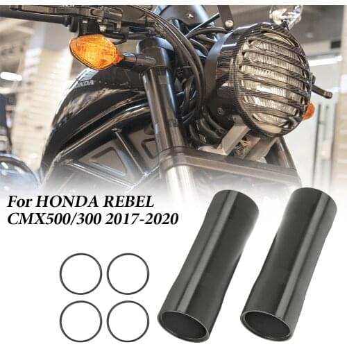 For Honda Rebel CMX 300 500 2017 2018 2019 2020 Motorcycle Front Fork Boot Tube Slider Cover Pipe Protector CMX500 Accessories
