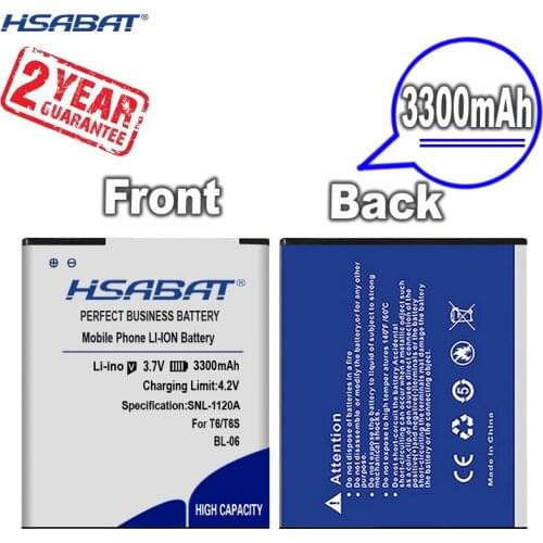New Arrival [ HSABAT ] 3300mAh BL-06 Battery for THL T6s T6 Pro T6C Battery DEXP S Ixion ES2 5" Battery for DEXP ES 2 5