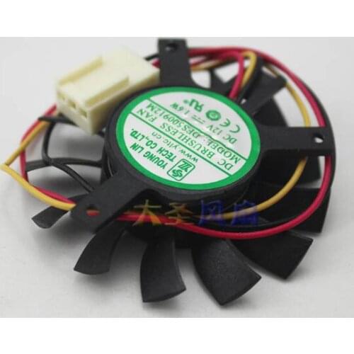 Original YOUNG LIN DFS500912M 12V 1.6W song dispenser advertising machine industrial computer soft routing graphics card fan