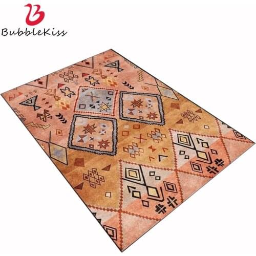 Bubble Kiss Retro Abstract Carpets For Living Room Ethnic Style Colorful Geometric Floor Mats Home Decor Bedroom Area Rugs
