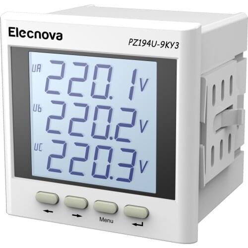 PZ194U-9KY3 3 phase 3/4 wire digital lcd voltmeter AC 100V/220V/380V