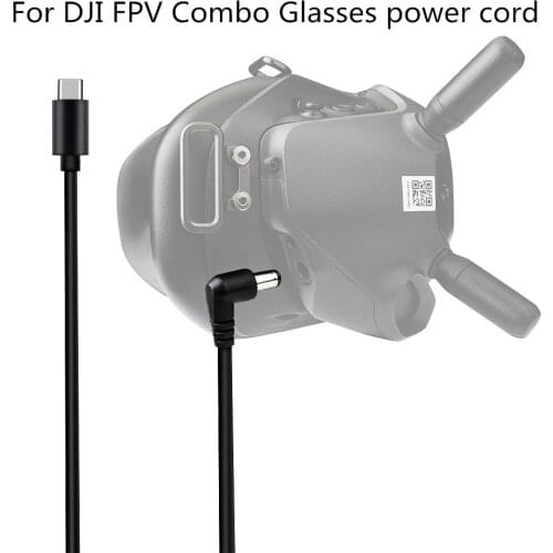 Power Cord Drone Type-C Adapter Cable Charging Cable For DJI FPV Combo Glasses High Quality PVC Material Wear Resistant Durable