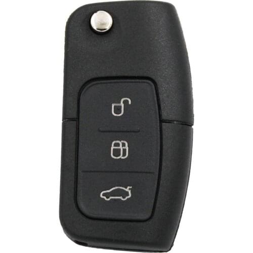 Replacement Car Key for Ford Focus C Max Galaxy S Max Mondeo Fiesta 433.92Mhz 4D63 Chip 3 Buttons Remote Control Key Fob Case