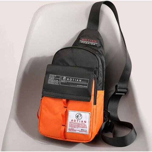 Men Chest Bag 2021 Fashion Young Men Waterproof Canvas Crossbody Bag Outdoor Casual Bags Male Leisure Waist Packs