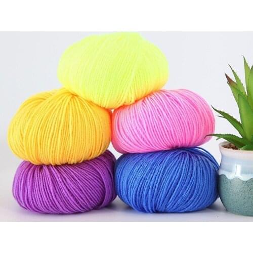 Thick Thread In Acrylic Thread Hand-woven Crochet Hook Cotton Slippers Cushion Baby Wool Yarn for Knitting Cotton Yarn 50g