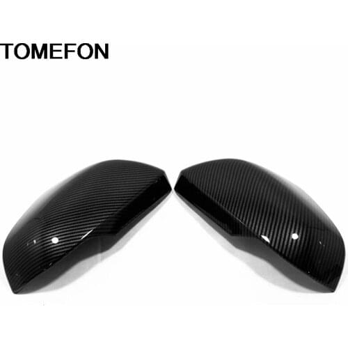TOMEFON For Honda XR-V XRV 2014-2019 Car Side Door Wing Rear View Mirror Cap Cover Trim Molding Exterior Accessories ABS Styling