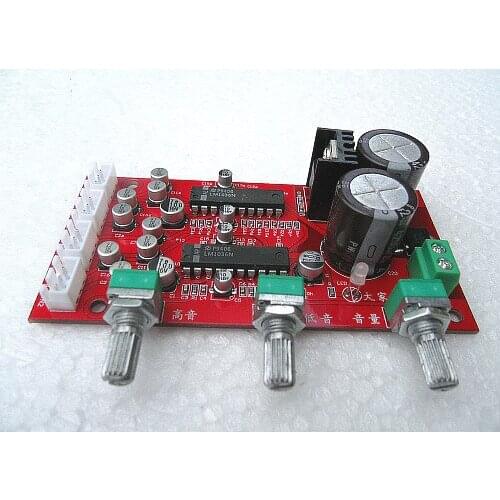 Universal High Quality 4.0 channel LM1036 Tone Board Preamp Mother Board Volume Treble Bass Amplifie Easy To Install