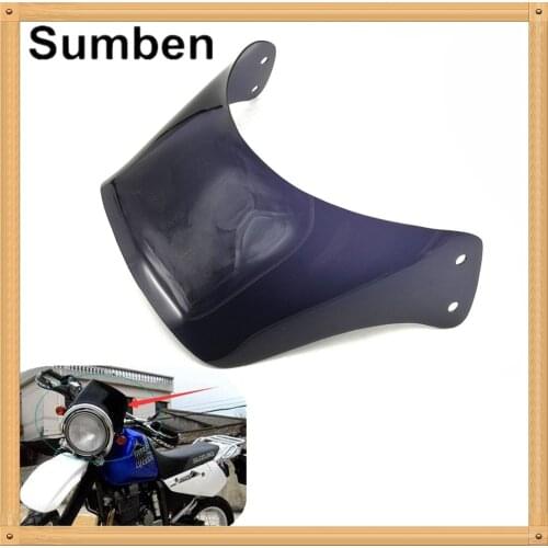 Offroad Motocross Windshield Windscreen for Suzuki DJEBEL250 DR250 DR DJEBEL 250 Black Windproof Front Glass Screen Deflector