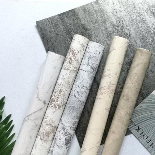 High quality Marble Self Adhesive Wallpaper Waterproof Oil-proof Vinyl Film Wall Stickers Bedroom Cupboard Home Improvement