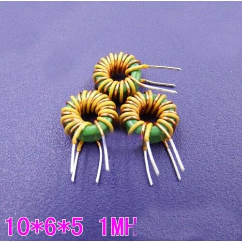 10*6*5 Double 0.55 Wire 1MH 3A Circular Common Mode Ferrite Inductor Insulated Wire Duplex Winding Inductor 100pcs