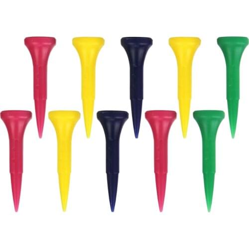 10pcs Premium Golf Tees Durable Golf Tee Stable 1-5/8'' 2-3/8'' & 3-1/4