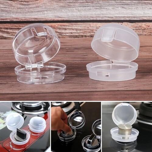 2Pcs Baby Safety Oven Lock Lid Gas Stove Knob Covers Padlock Lid Lock Protector Children Kitchen Safety Infant Protection Tool