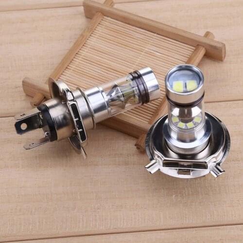 2pc H4 2828 20SMD 8000K LED Fog Lights 100W Super Bright White Lamp Bulb Headlights 12-24V For Fog Lamp Car Products Accessories