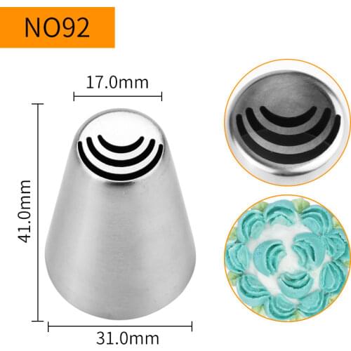 30pcs/lot)Free Shipping Stainless Steel Cake Decorating Specialty Russian Flower Nozzle #NO92