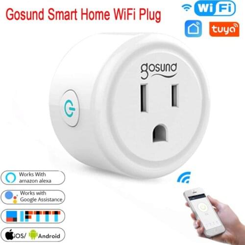 2021 Gosund Smart Home Socket Plug WiFi Outlet US Mini Socket Wireless Remote Socket Adaptor Work with Alexa and Google Home