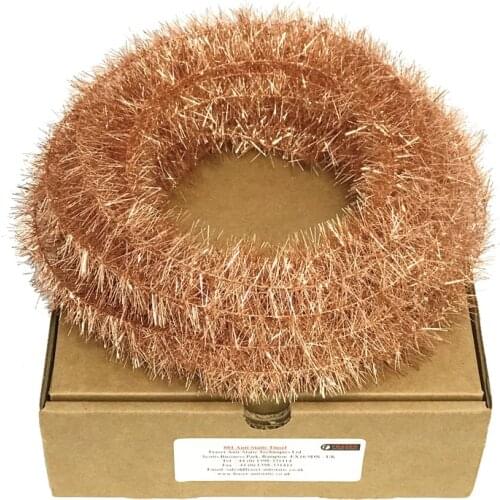 22m/box UK FRASER 801 Anti Static Copper Tinsel For Plastic, Paper-Making