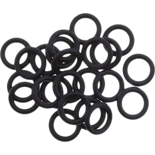 25x Black Motorcycle Engine Oil Drain Plug Seal Ring Kit for Harley Engine Accessory Replacement Part