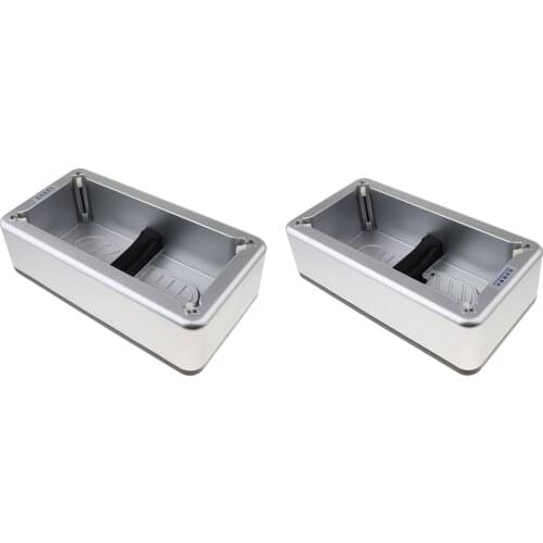 2x Silver Shoe Covers Dispenser Waterproof For Home Shop Office Cleaning