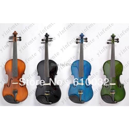 4/4 New 4 string Electric Acoustic Violin Solid Wood Nice Sound dark red